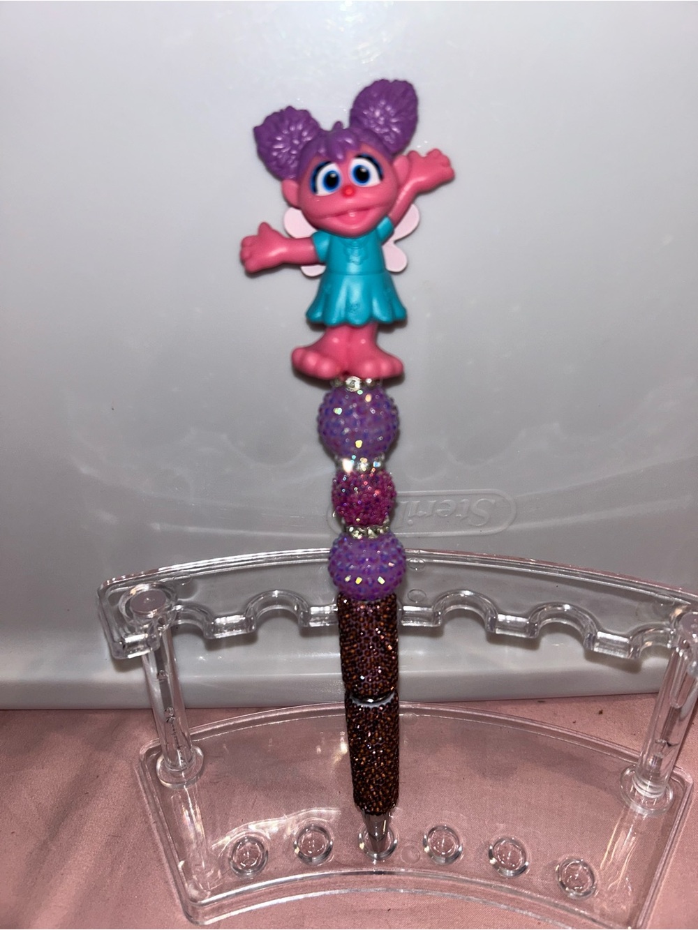 Abby Cadabby from Sesame Street beaded pen